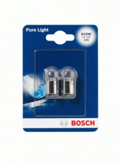 Лампочка Pure Light допоміжна R10W (12 В, 10 Вт, тип гнізда: BA15S основна лампа) 1 987 301 019 BOSCH 1987301019 (фото 1)