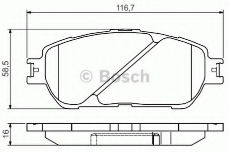 Тормозные колодки BOSCH 0986495160 (фото 1)