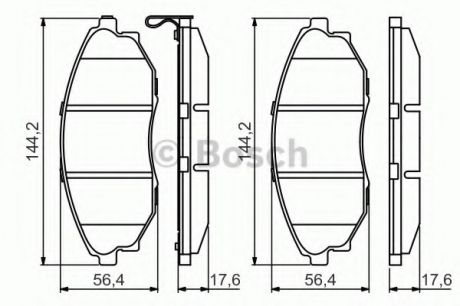 Тормозные колодки BOSCH 0986495353 (фото 1)