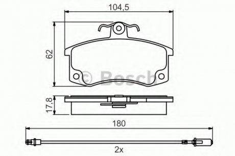 Тормозные колодки BOSCH 0986495360 (фото 1)