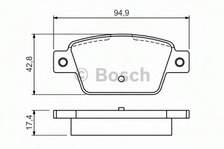 Тормозные колодки BOSCH 0986494536 (фото 1)