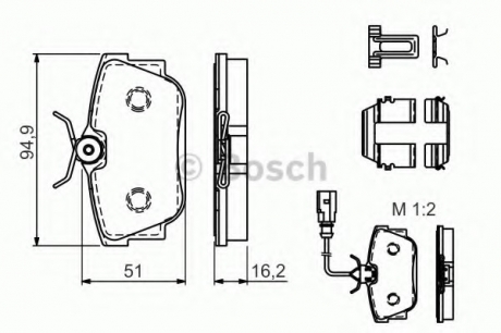 Тормозные колодки BOSCH 0986494529 (фото 1)