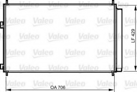 Радіатор кондиционера Valeo 814204 (фото 1)