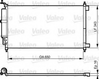 Радиатор кондиционера Valeo 814221 (фото 1)