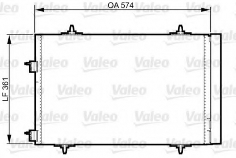 Радиатор кондиционера Valeo 814365 (фото 1)