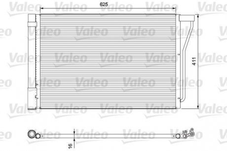 Радіатор кондиціонера VAL814388 Valeo 814388 (фото 1)