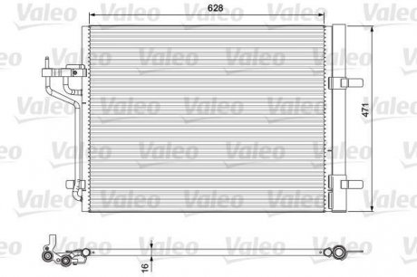 Радіатор кондиціонера VAL814390 Valeo 814390 (фото 1)