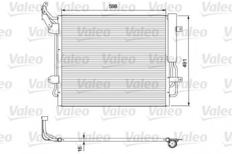 Радиатор кондиционера Valeo 814157 (фото 1)