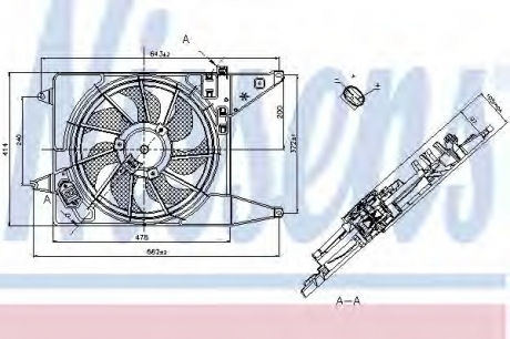 Вентилятор охолодження двигуна NISSENS 85710 (фото 1)