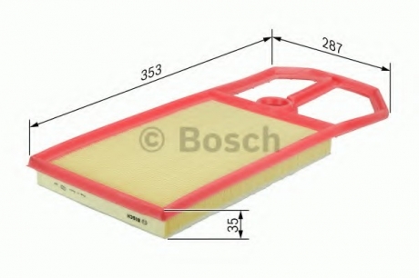 Повітряний фільтр F 026 400 148 BOSCH F026400148 (фото 1)