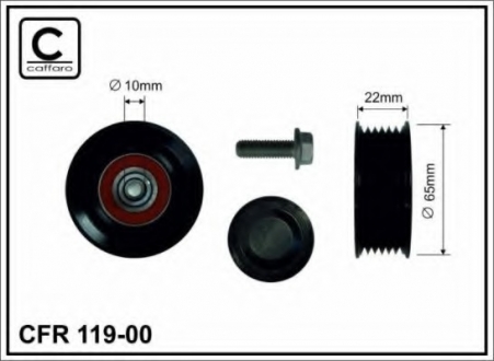 Направляющий ролик CAFFARO 119-00 (фото 1)