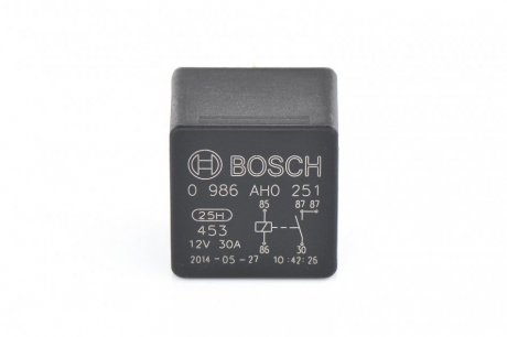 Реле універсальне 0 986 AH0 251 BOSCH 0986AH0251 (фото 1)