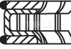 Кільця поршневі на 1 циліндр, комплект MAHLE / KNECHT 012 18 N0 (фото 1)