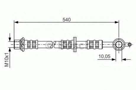 Тормозной шланг BOSCH 1987476834 (фото 1)