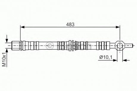 Гальмівний шланг BOSCH 1987476002 (фото 1)