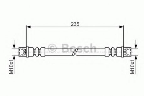 Тормозной шланг BOSCH 1987481008 (фото 1)