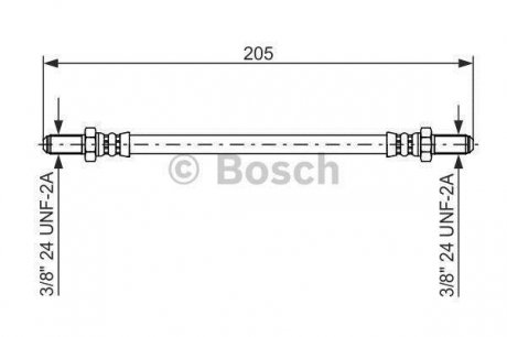 Тормозной шланг BOSCH 1987476575 (фото 1)