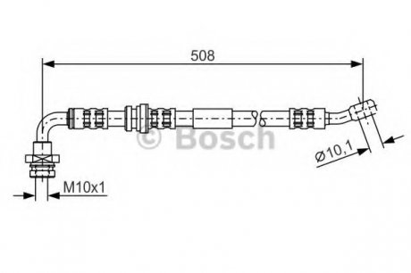 Тормозной шланг BOSCH 1987476932 (фото 1)