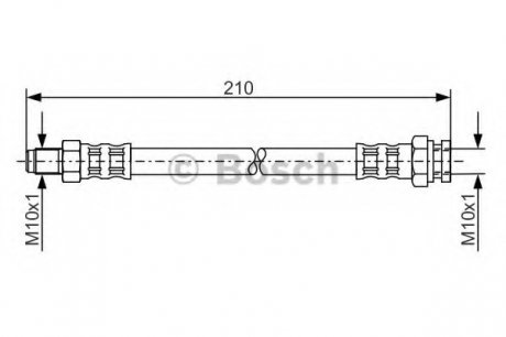 Тормозной шланг BOSCH 1987476877 (фото 1)
