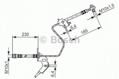 Тормозной шланг BOSCH 1987476199 (фото 1)