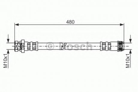 Шланг гальмівний BOSCH 1987481074 (фото 1)