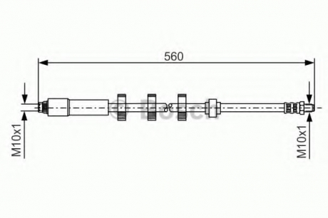 Тормозной шланг BOSCH 1987481290 (фото 1)