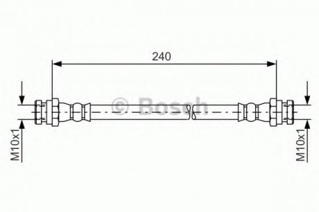 Тормозной шланг BOSCH 1987481553 (фото 1)