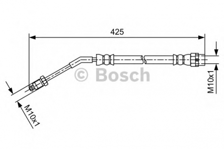 Тормозной шланг BOSCH 1987481587 (фото 1)