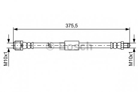 Шланг гальмівний BOSCH 1987481608 (фото 1)