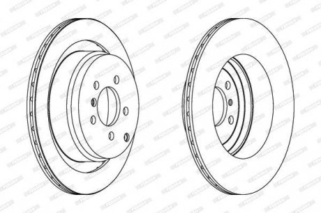 Гальмівний диск FERODO DDF1437C-1 (фото 1)