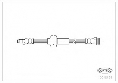 Тормозной шланг CORTECO 19018134 (фото 1)