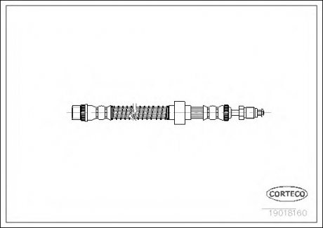Шланг гальмівний CORTECO 19018160 (фото 1)