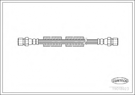 Шланг гальмівний CORTECO 19018923 (фото 1)