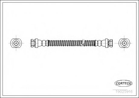 Шланг гальмівний CORTECO 19025916 (фото 1)