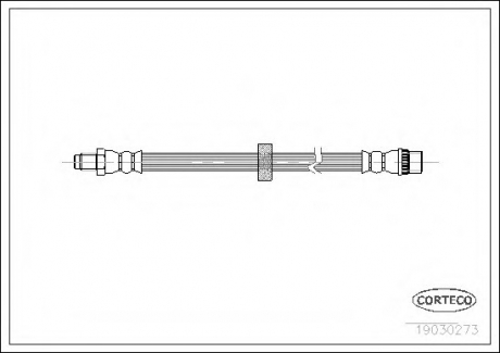 Шланг гальмівний CORTECO 19030273 (фото 1)