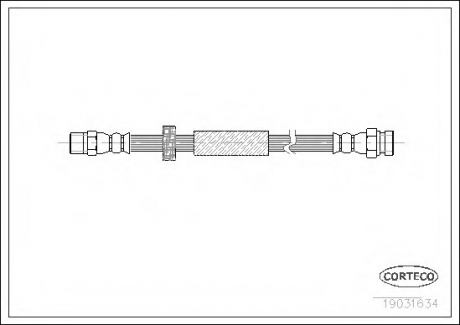 Тормозной шланг CORTECO 19031634 (фото 1)