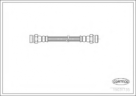Тормозной шланг CORTECO 19031735 (фото 1)