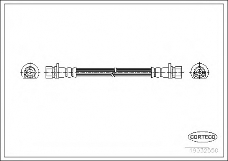 Шланг гальмівний CORTECO 19032550 (фото 1)