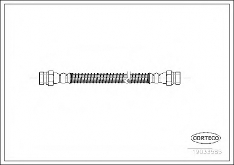 Тормозной шланг CORTECO 19033585 (фото 1)