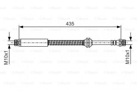 Шланг гальмівний BOSCH 1987481459 (фото 1)
