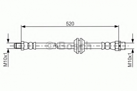 ТОРМОЗНОЙ Шланг BOSCH 1987481680 (фото 1)