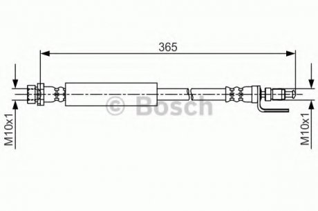 ШЛАНГ ГАЛЬМ. ПЕРЕДНІЙ 1 987 481 703 BOSCH 1987481703 (фото 1)