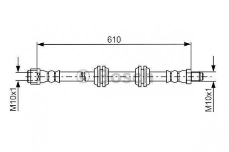Гальмівний шланг MB ML W164/GL X164 \'\'R BOSCH 1987481744 (фото 1)