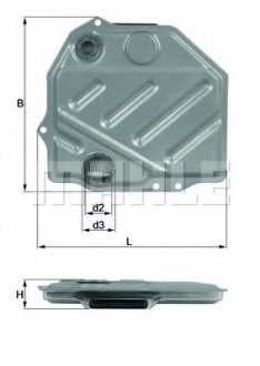 Гідрофільтр, автоматична коробка передач MAHLE / KNECHT HX 48 (фото 1)