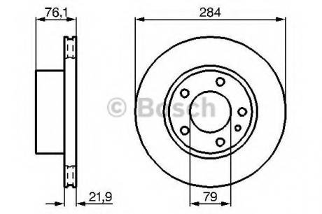 Тормозной диск BOSCH 0986478043 (фото 1)