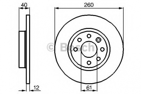Тормозной диск BOSCH 0986478386 (фото 1)