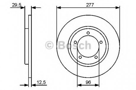 Тормозной диск BOSCH 0986479487 (фото 1)