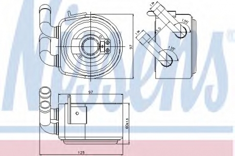 Масляный радиатор NISSENS 90695 (фото 1)