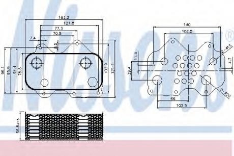 Масляный радиатор NISSENS 90712 (фото 1)