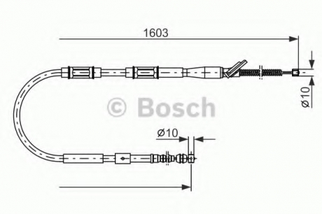 Тормозной трос BOSCH 1987477409 (фото 1)